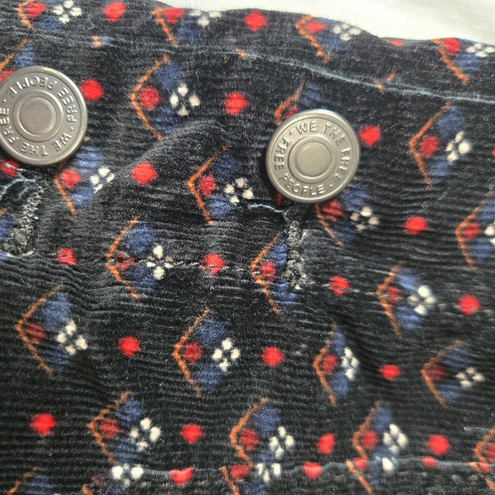 We The‎ Free Free People Skirt (tag 26) Actual 29 Mini  Corduroy Button Front - Picture 8 of 8